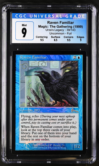 RAVEN FAMILIAR Urza's Legacy Foil U CGC 9 #4181308078