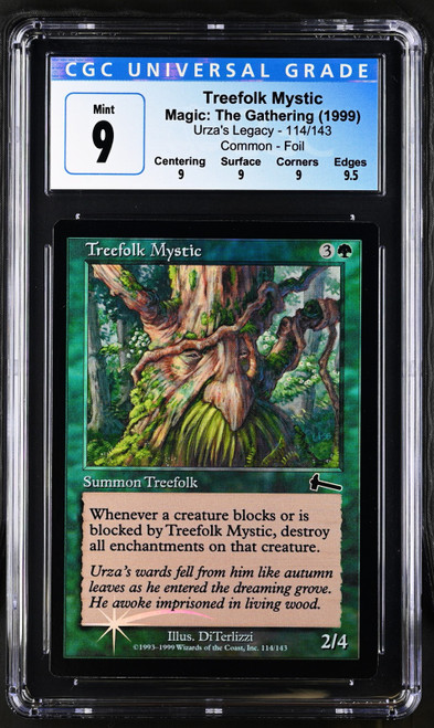 TREEFOLK MYSTIC Urza's Legacy Foil C CGC 9 Q+ #4181308104