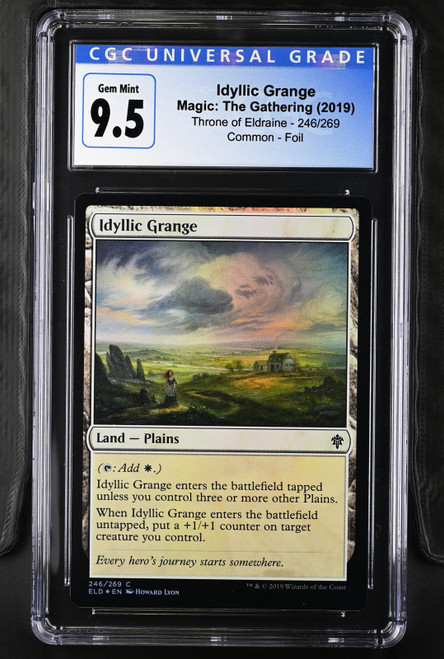 IDYLLIC GRANGE Throne of Eldraine Foil C CGC 9.5 #4126539212