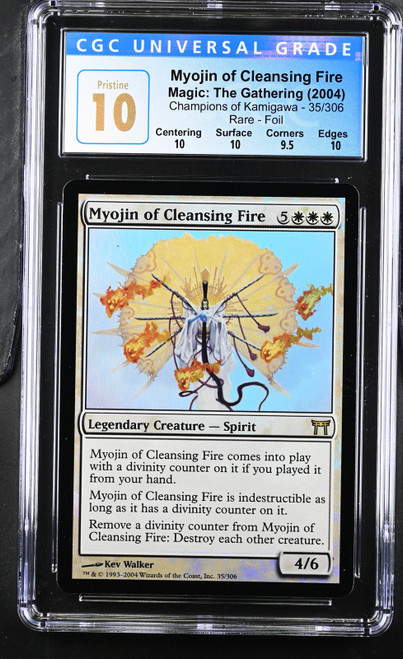 MYOJIN OF CLEANSING FIRE Champions of Kamigawa Foil CGC 10 #3991266200