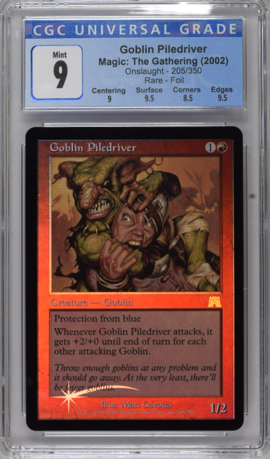 GOBLIN PILEDRIVER Onslaught Foil CGC 9.0 #3888420279