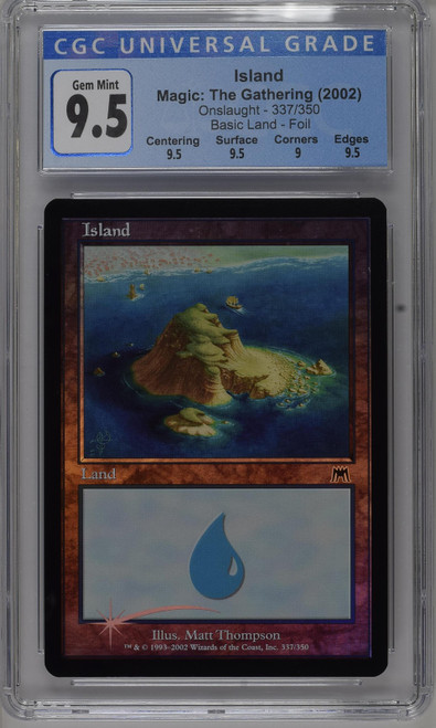 ISLAND Onslaught Foil CGC 9.5 #3888420128