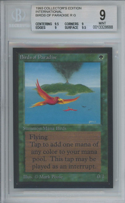 BIRDS OF PARADISE Collectors Ed Intl BGS 9 Q++ #0013328688