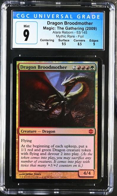 DRAGON BROODMOTHER Alara Reborn Foil CGC 9.0 #3909534012