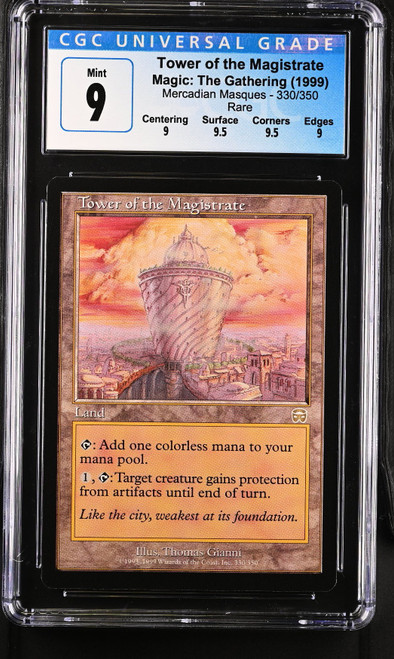 TOWER OF THE MAGISTRATE Mercadian Masques CGC 9 Q++ #4069352239