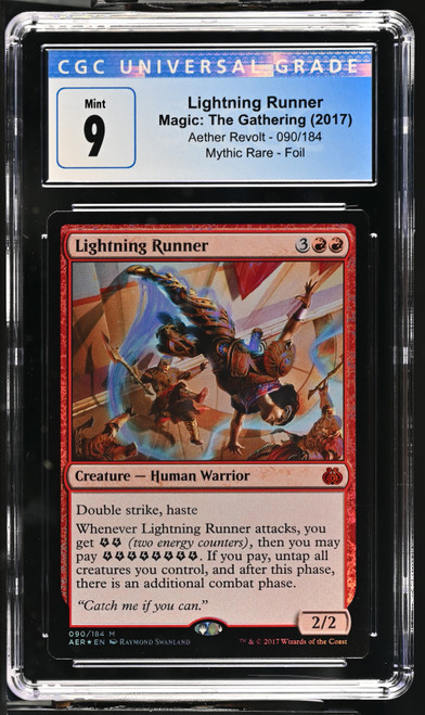 LIGHTNING RUNNER Aether Revolt Foil CGC 9 #4207039018