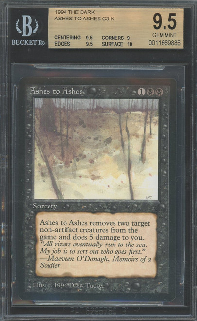 ASHES TO ASHES The Dark BGS 9.5 #0011669885