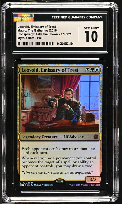 LEOVOLD, EMISSARY OF TREST Conspiracy: Take the Crown Foil CGC 10 #1401015173194