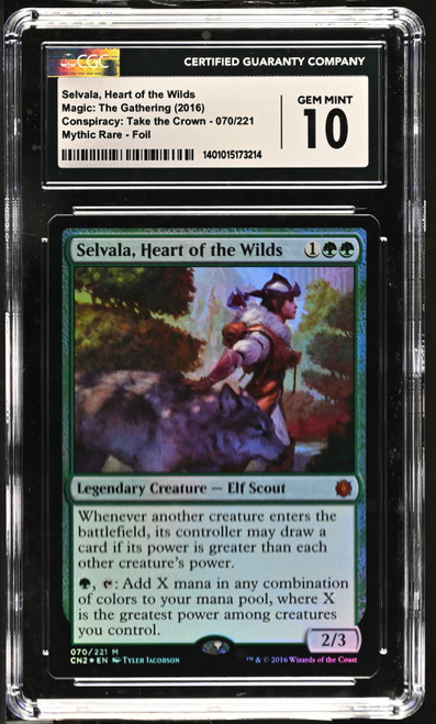 SELVALA, HEART OF THE WILDS Conspiracy: Take the Crown Foil CGC 10 #1401015173214