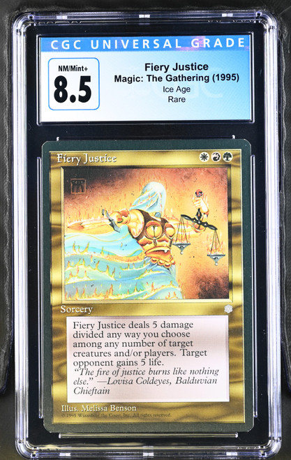 FIERY JUSTICE Ice Age CGC 8.5 #4231422026