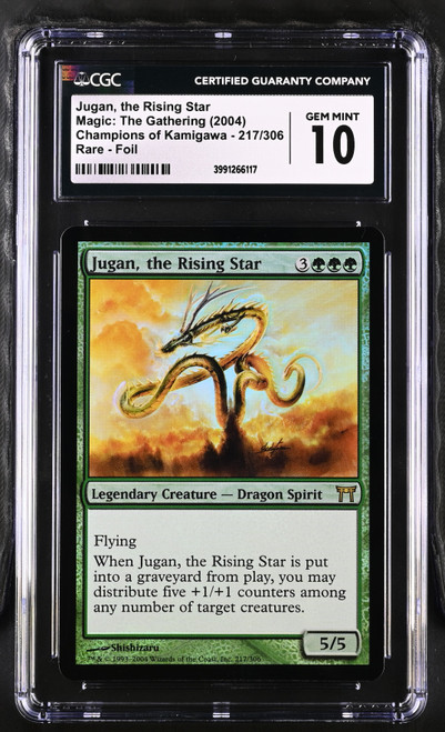 JUGAN, THE RISING STAR Champions of Kamigawa Foil CGC 10 #3991266117