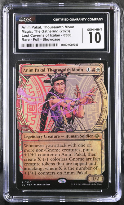 ANIM PAKAL, THOUSANDTH MOON The Lost Caverns of Ixalan Showcase Foil CGC 10 #1401019007035