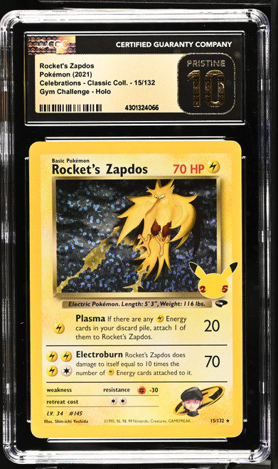 ROCKET'S ZAPDOS Celebrations CGC 10 #4301324066