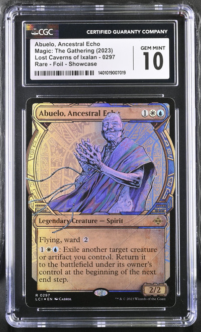 ABUELO, ANCESTRAL ECHO The Lost Caverns of Ixalan Showcase Foil CGC 10 #1401019007019