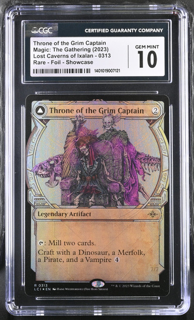 THRONE OF THE GRIM CAPTAIN The Lost Caverns of Ixalan Showcase Foil CGC 10 #1401019007121