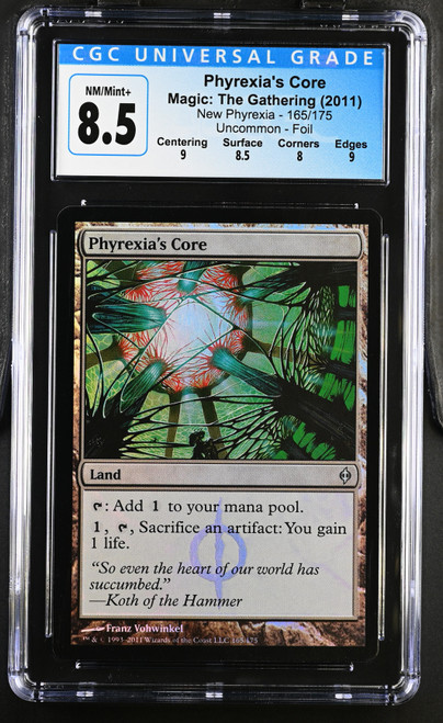 PHYREXIA'S CORE New Phyrexia Foil CGC 8.5 #3956845195