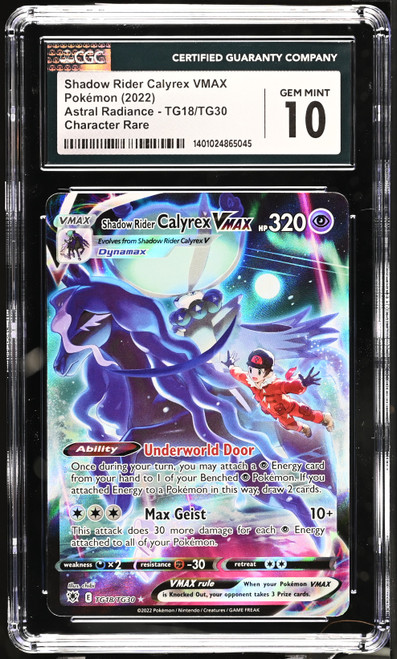 SHADOW RIDER CALYREX VMAX Astral Radiance Trainer Gallery Holo CGC 10 #1401024865045