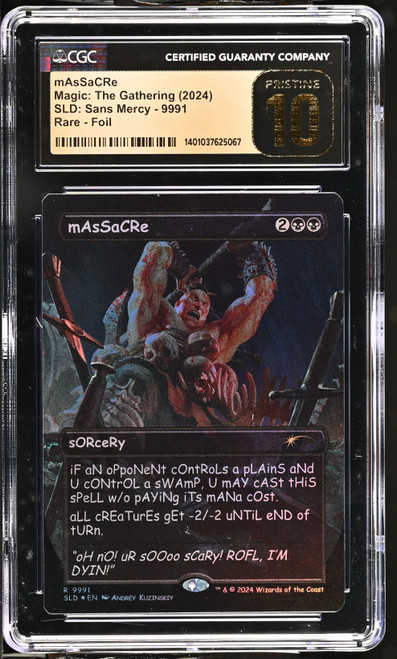 MASSACRE Secret Lair Foil CGC 10 #1401037625067