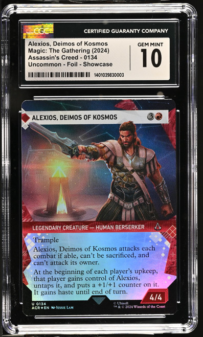 ALEXIOS, DEIMOS OF KOSMOS Universes Beyond: Assassin's Creed Showcase Foil CGC 10 #1401039830003