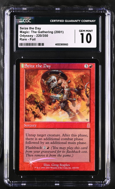 SEIZE THE DAY Odyssey Foil CGC 10 - Nostalgium