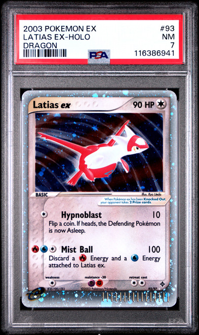 LATIAS EX Dragon Holo PSA 7