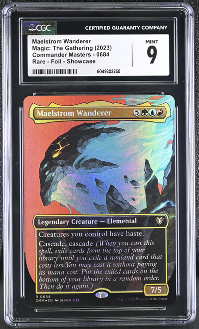 MAELSTROM WANDERER Commander Masters Borderless Foil CGC 9