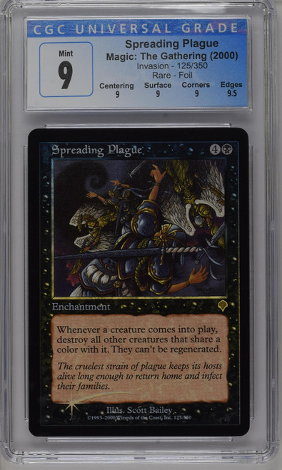 SPREADING PLAGUE Invasion Foil CGC 9 Q+
