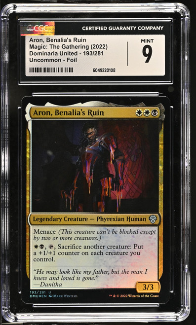 ARON, BENALIA'S RUIN Dominaria United Foil CGC 9