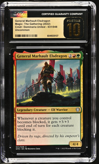 GENERAL MARHAULT ELSDRAGON Dominaria United Commander Decks CGC 10