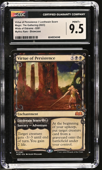 VIRTUE OF PERSISTENCE Wilds of Eldraine Showcase CGC 9.5