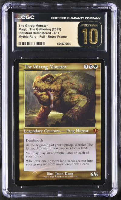 THE GITROG MONSTER Innistrad Remastered Retro Frame Foil CGC 10