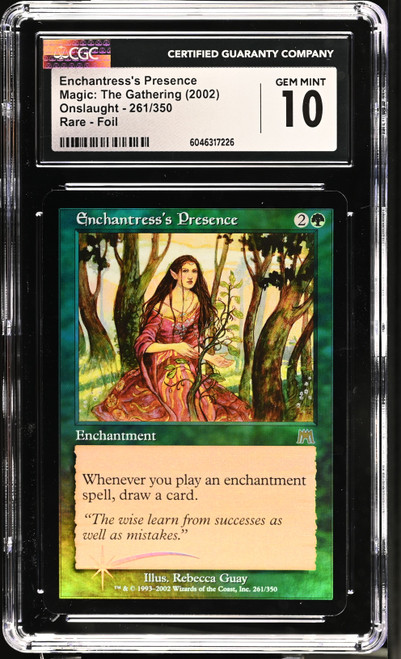 ENCHANTRESS'S PRESENCE Onslaught Foil CGC 10