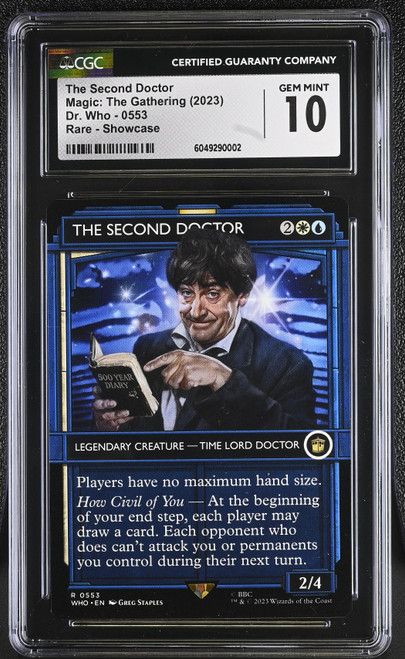 THE SECOND DOCTOR Universes Beyond: Doctor Who Showcase CGC 10
