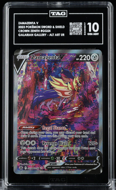 ZAMAZENTA V Crown Zenith Holo TAG 10