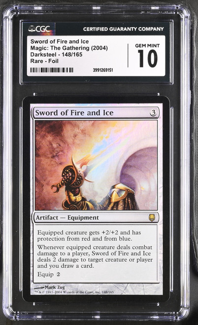 SWORD OF FIRE AND ICE Darksteel Foil  CGC 10
