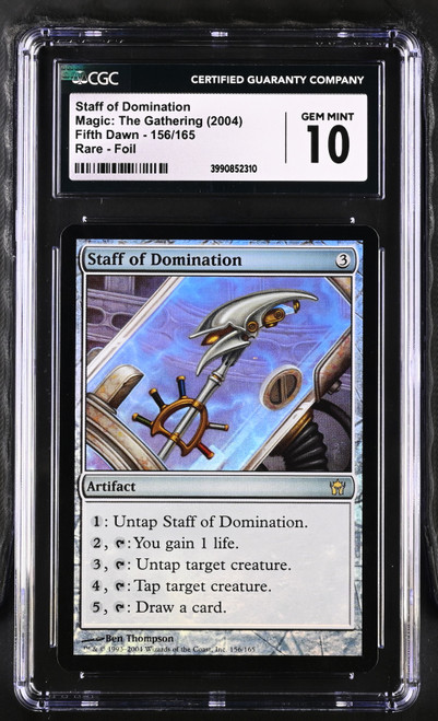 STAFF OF DOMINATION Fifth Dawn Foil CGC 10