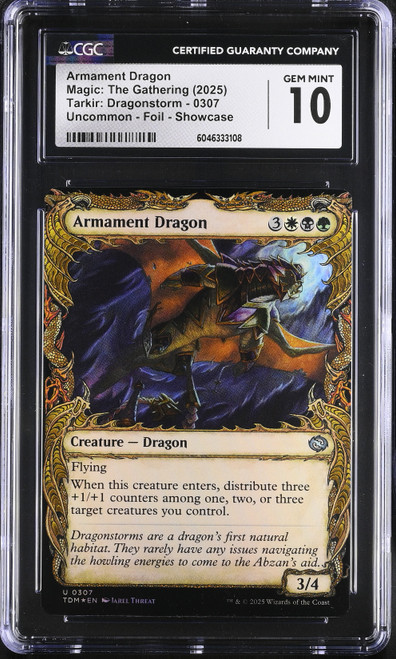 ARMAMENT DRAGON Tarkir: Dragonstorm Showcase Foil CGC 10