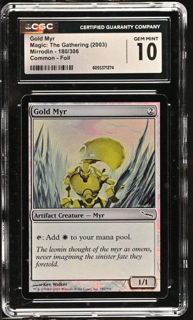 GOLD MYR Mirrodin Foil CGC 10