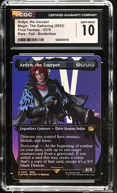 ARDYN, THE USURPER Final Fantasy Borderless Foil CGC 10