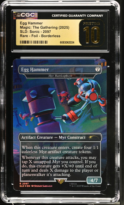MYR BATTLESPHERE SLD: Sonic Egg Hammer Foil CGC 10
