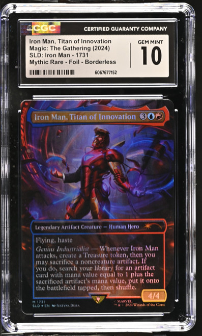 IRON MAN, TITAN OF INNOVATION SLD: Marvel Foil CGC 10