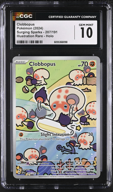 CLOBBOPUS Surging Sparks holofoil CGC 10