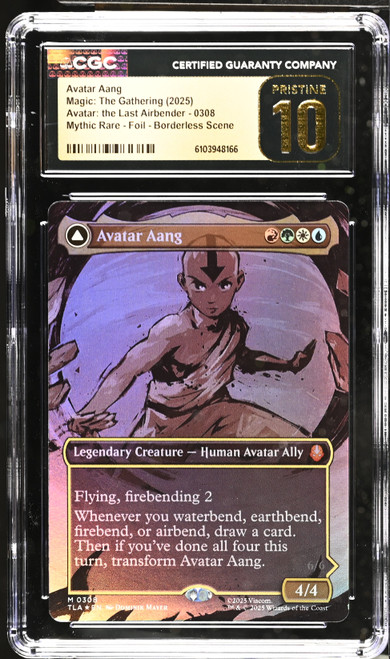 AVATAR AANG Avatar: The Last Airbender Borderless Foil CGC 10