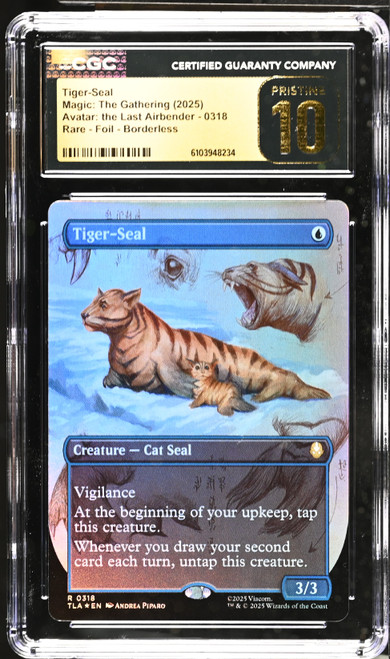TIGER-SEAL Avatar: The Last Airbender Borderless Foil CGC 10