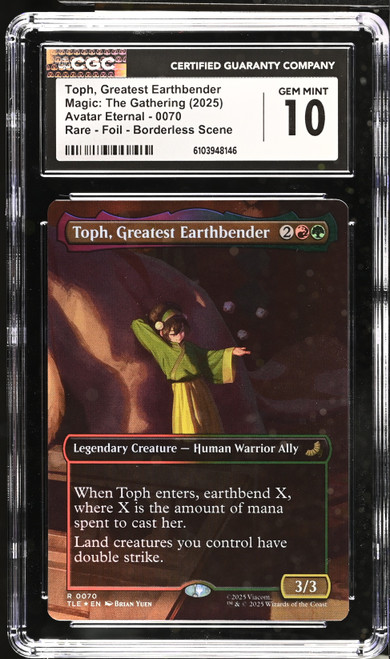 TOPH, GREATEST EARTHBENDER Avatar: The Last Airbender Eternal-Legal Foil CGC 10