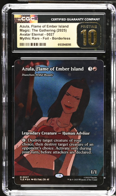 DIAOCHAN, ARTFUL BEAUTY Avatar: The Last Airbender Eternal-Legal Azula, Flame of Ember Island Foil CGC 10