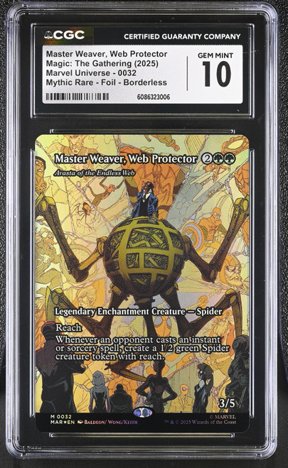 ARASTA OF THE ENDLESS WEB Marvel Eternal-Legal Master Weaver, Web Protector Foil CGC 10