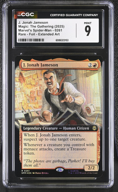 J. JONAH JAMESON Marvel's Spider-Man Extended Art Foil CGC 9