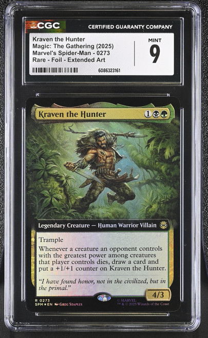 KRAVEN THE HUNTER Marvel's Spider-Man Extended Art Foil CGC 9