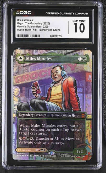 MILES MORALES Marvel's Spider-Man Borderless Foil CGC 10